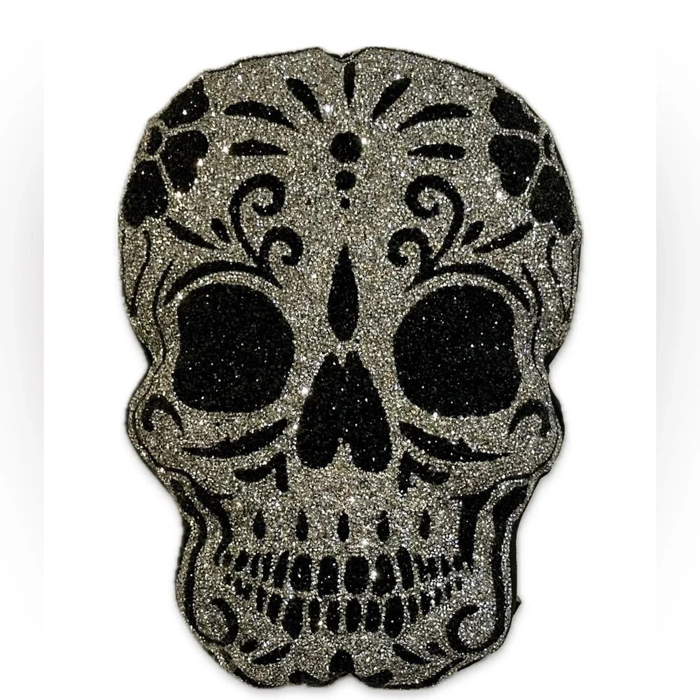 Glitter Skull Wall Art